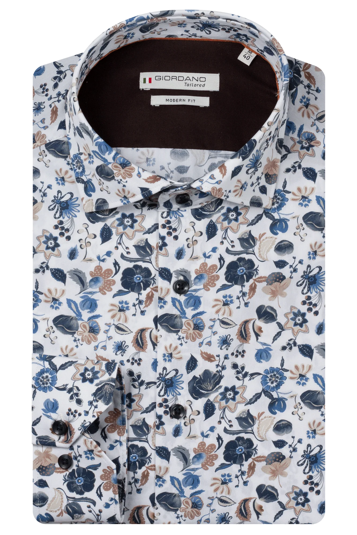 Giordano White Floral Print Shirt