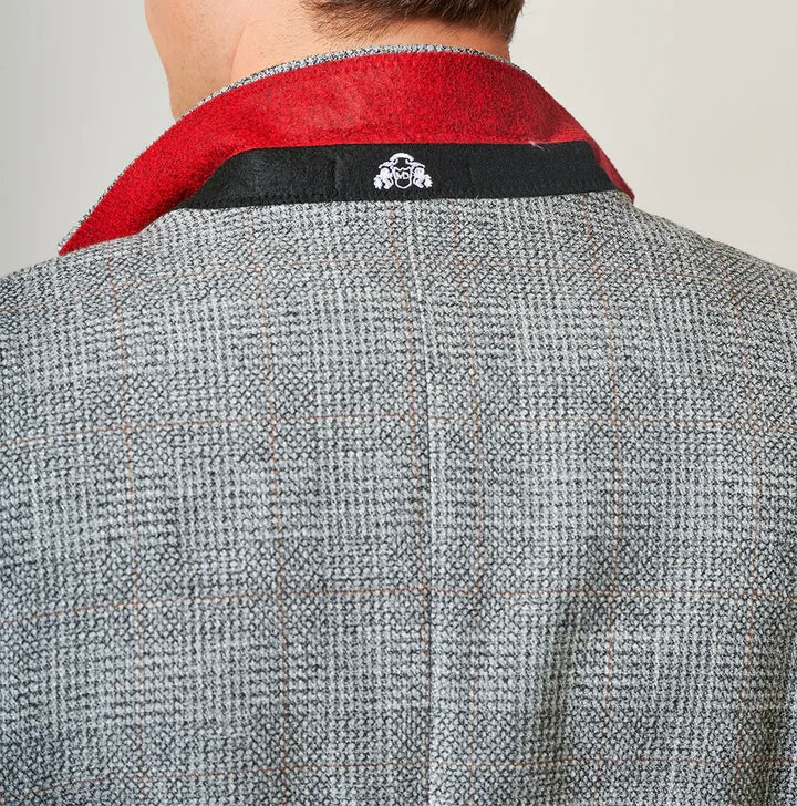 Marc Darcy Kris Silver Grey Tweed Blazer