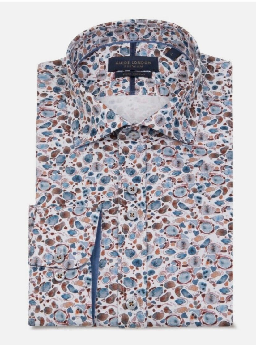 SALE Guide London Premium Pebble Print Shirt