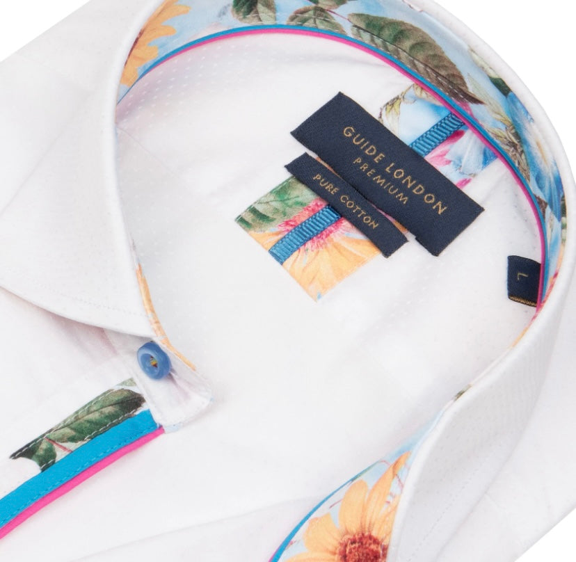 Guide London Premium Plain in the Details White Shirt