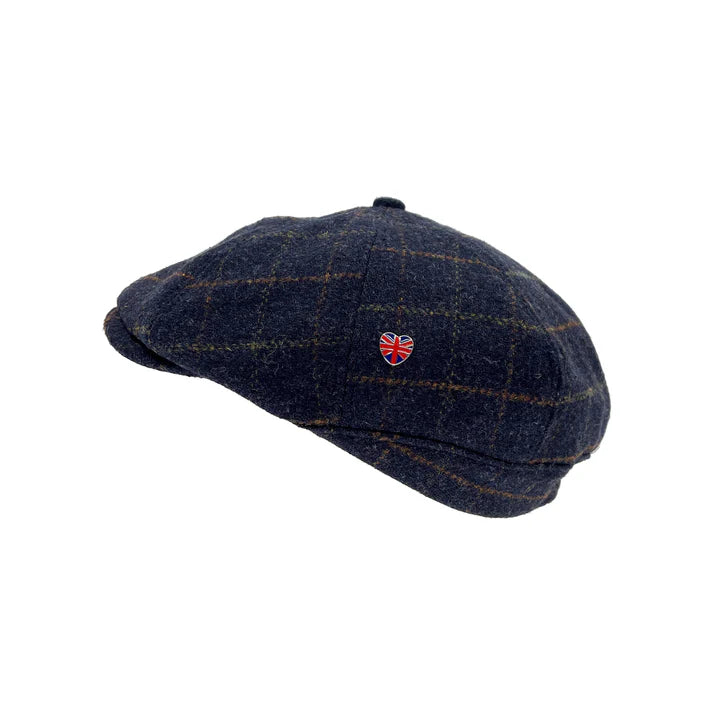 Heritage Traditions Tommy Tweed Blue Baker Boy Cap