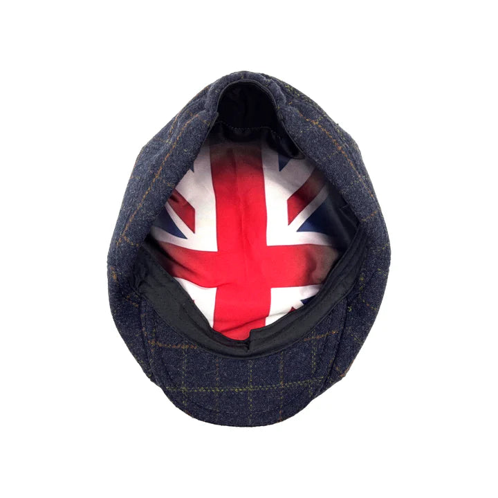 Heritage Traditions Tommy Tweed Blue Baker Boy Cap