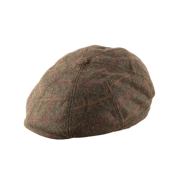 Heritage Traditions Tommy Tweed Green Baker Boy Cap