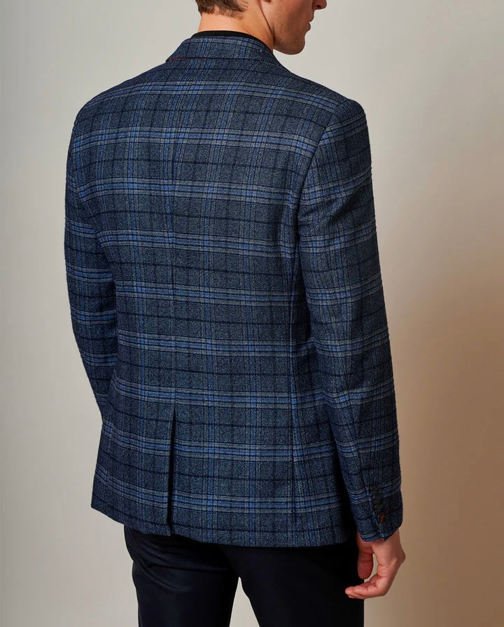 SALE Marc Darcy Andy Blue Check Blazer