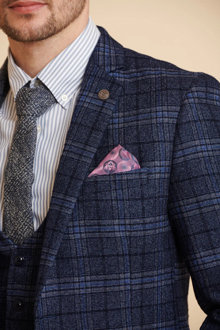 SALE Marc Darcy Andy Blue Check Blazer