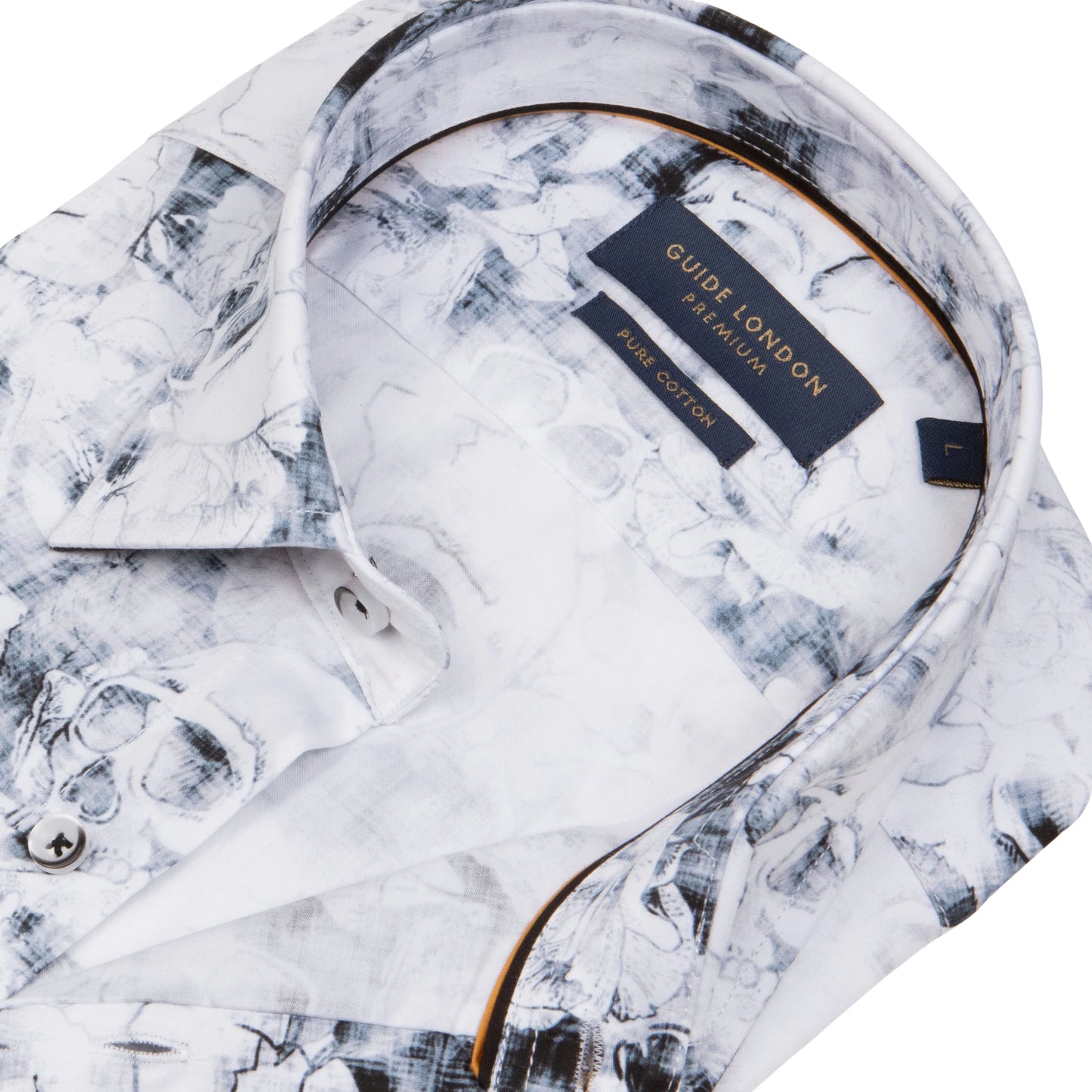 Guide London Premium Faded Skull Shirt