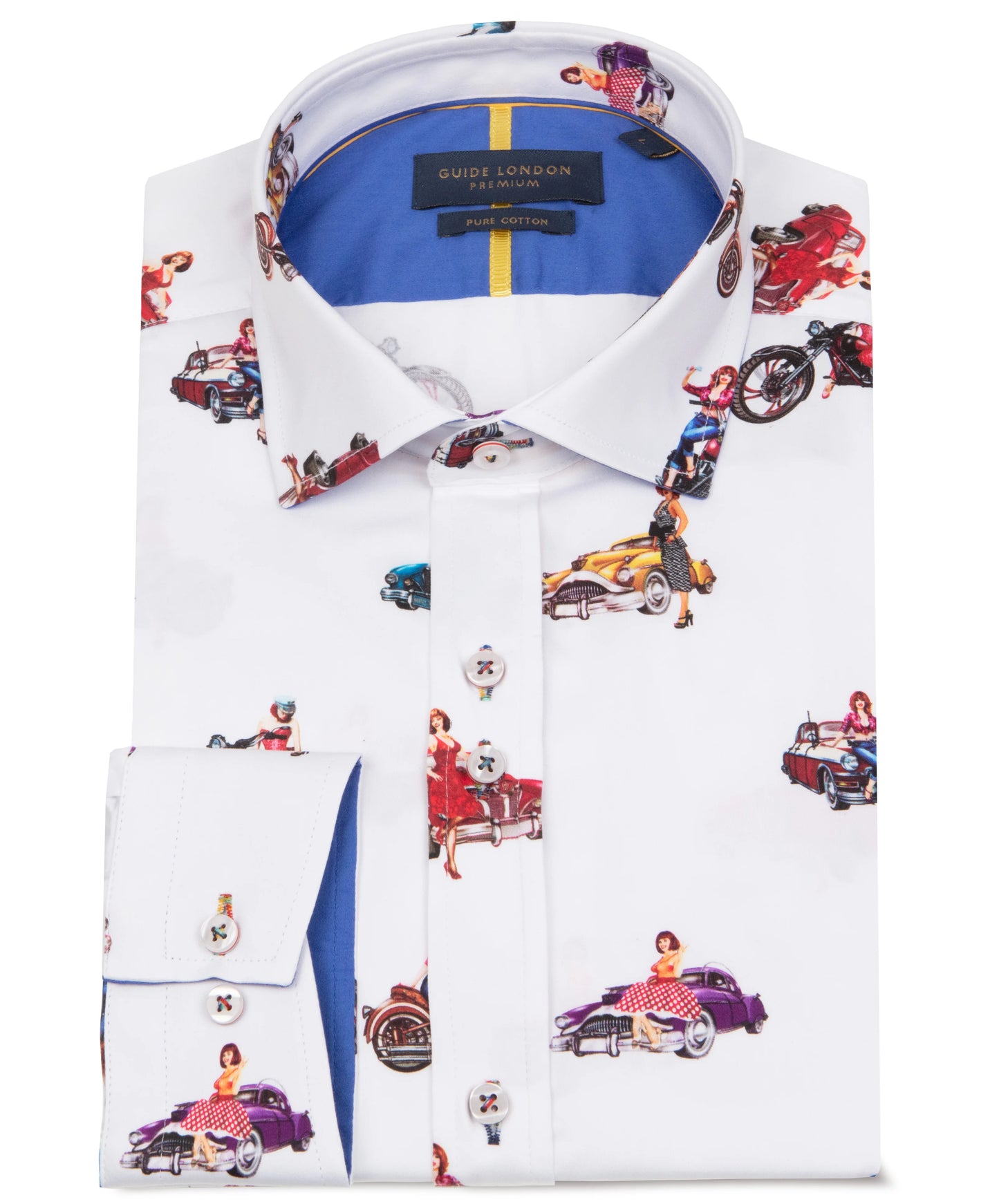 Guide London Premium Pin Up and Motorbike Shirt