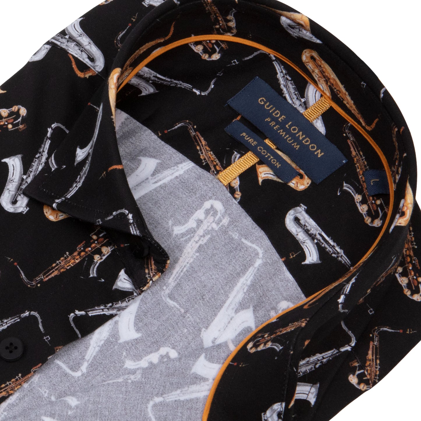 SALE Guide London Premium Saxophone Long Sleeve Shirt