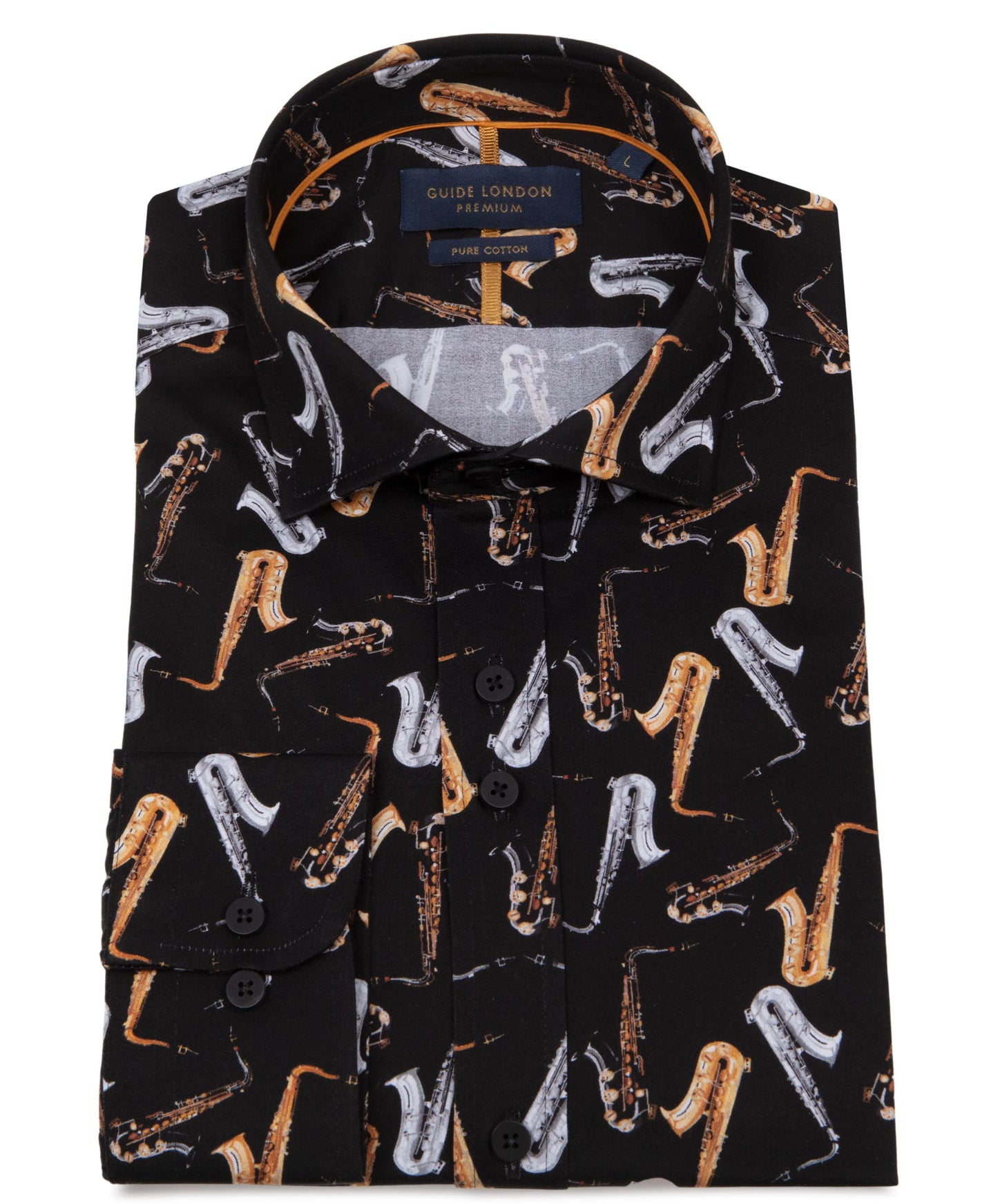 SALE Guide London Premium Saxophone Long Sleeve Shirt