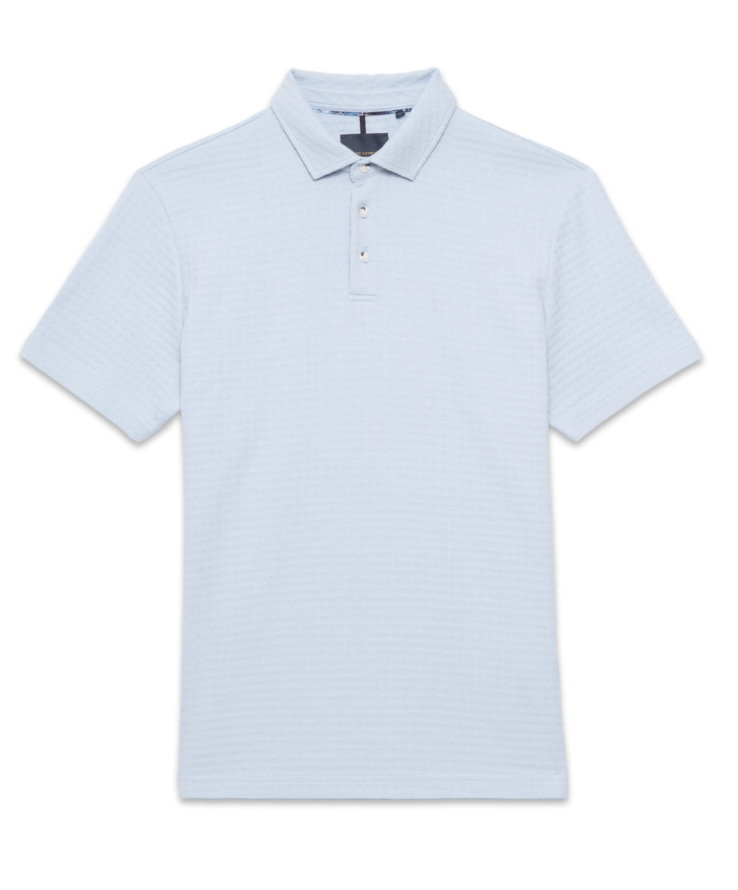 Guide London Textured Square Sky Polo