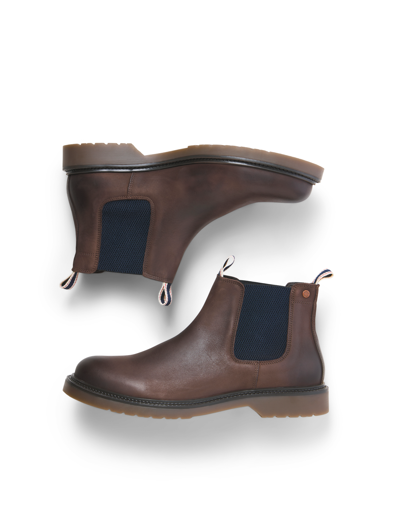 Jack & Jones Leyton Brown Stone Chelsea Boot
