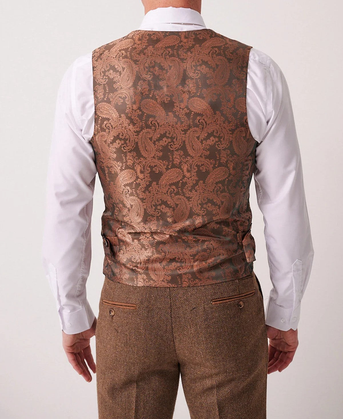 Marc Darcy Dean Tan Tweed Waistcoat