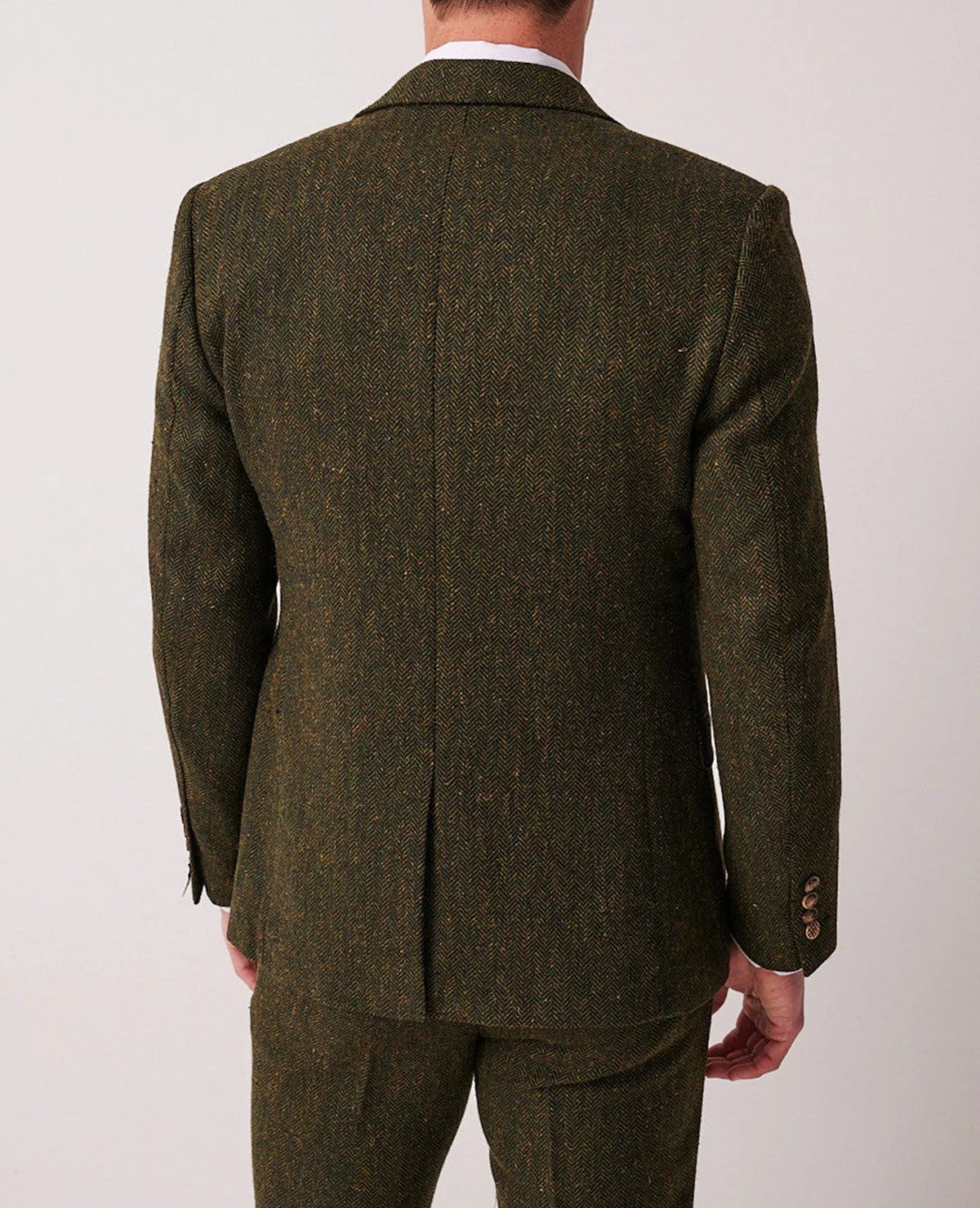 Marc Darcy Dean Olive Tweed Blazer