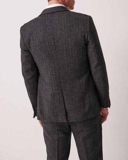 Marc Darcy Dominic Blue Grey Tweed Blazer