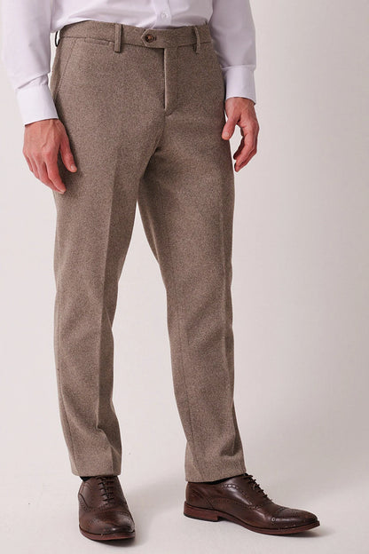 Marc Darcy Hayden Tan Crossweave Trousers