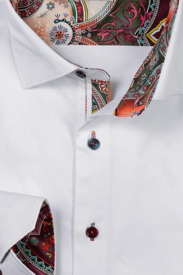 Giordano White Multi Button Shirt