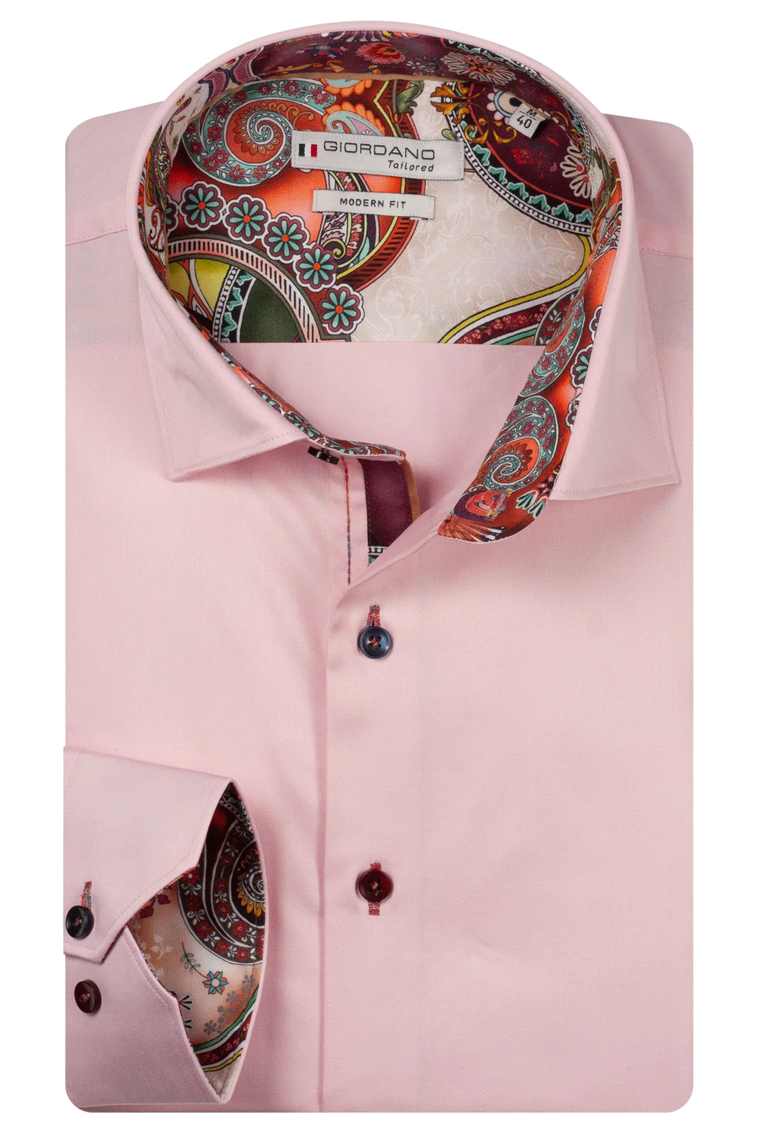 Giordano Pink Multi Button Shirt