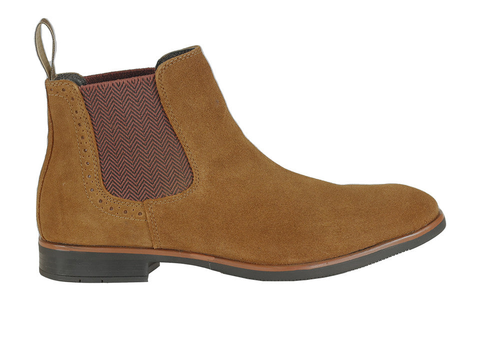 Front Dougles Tan Suede Boot