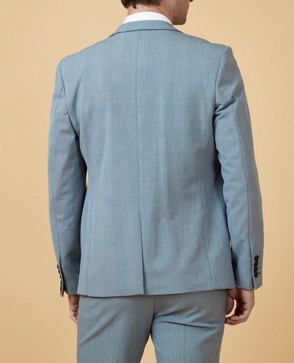 Marc Darcy Bromley Sky Blue Check Blazer