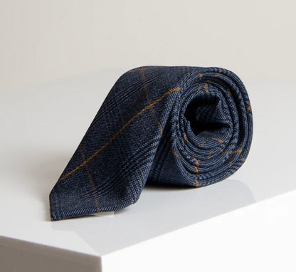 Marc Darcy Jenson Marine Navy Check Tie
