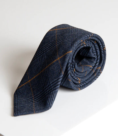 Marc Darcy Jenson Marine Navy Check Tie