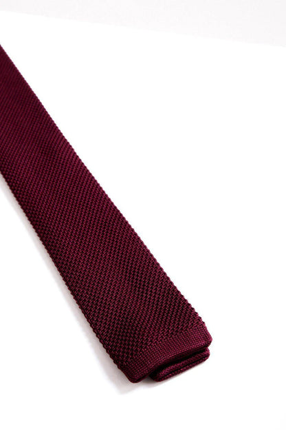 Marc Darcy Wine Knitted Tie