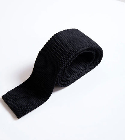 Marc Darcy Knitted Black Tie