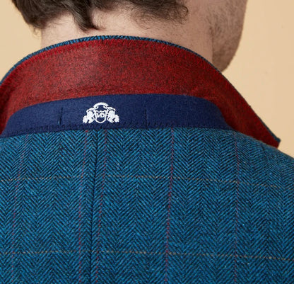 Marc Darcy Dion Blue Check Blazer