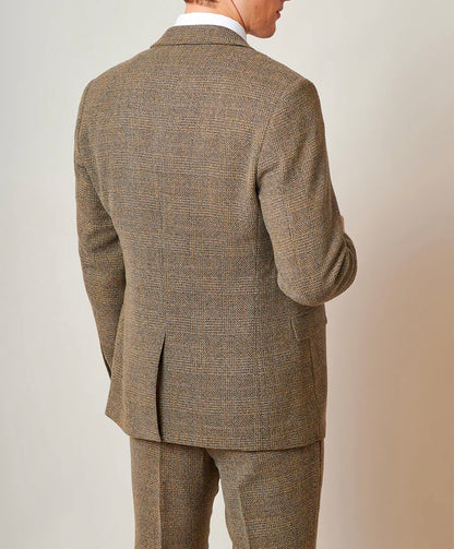 Marc Darcy Kris Tan Tweed Blazer