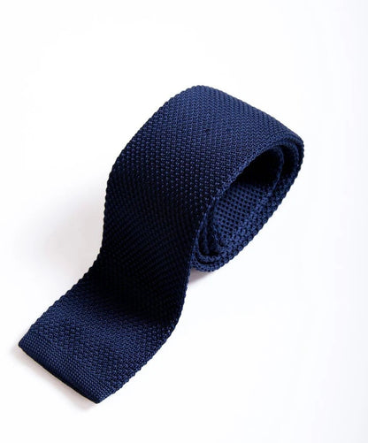 Marc Darcy Knitted Navy Tie
