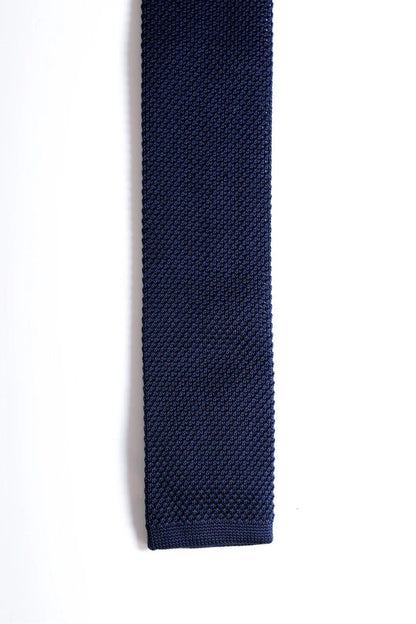 Marc Darcy Knitted Navy Tie