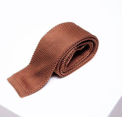 Marc Darcy Knitted Rust Tie