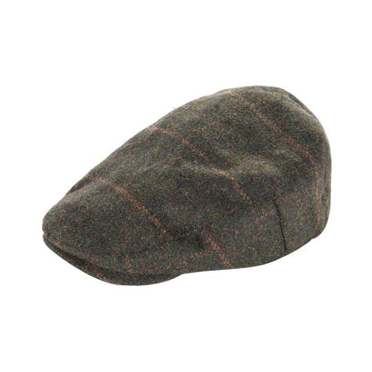 Heritage Traditions Green Box Check Classic Tweed Flat Cap
