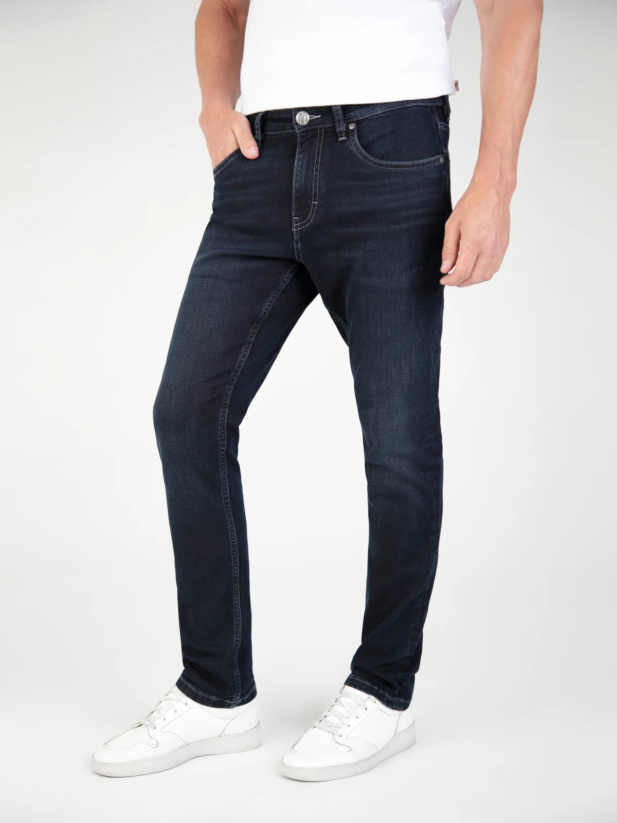 Mish Mash 1984 Tapered Fit Mirage Blue Black Denim Jeans