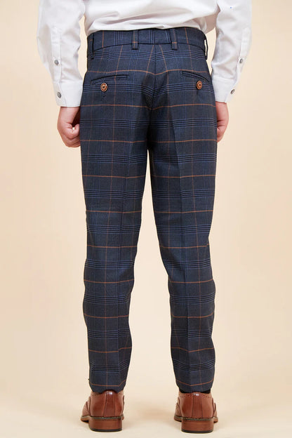 Marc Darcy Jenson Marine Children’s Navy Check Three Piece Suit