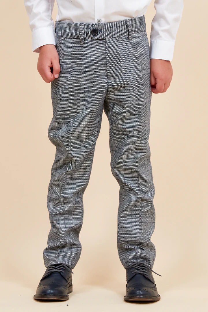 SALE Marc Darcy Jerry Children’s Grey Check Three Piece Suit