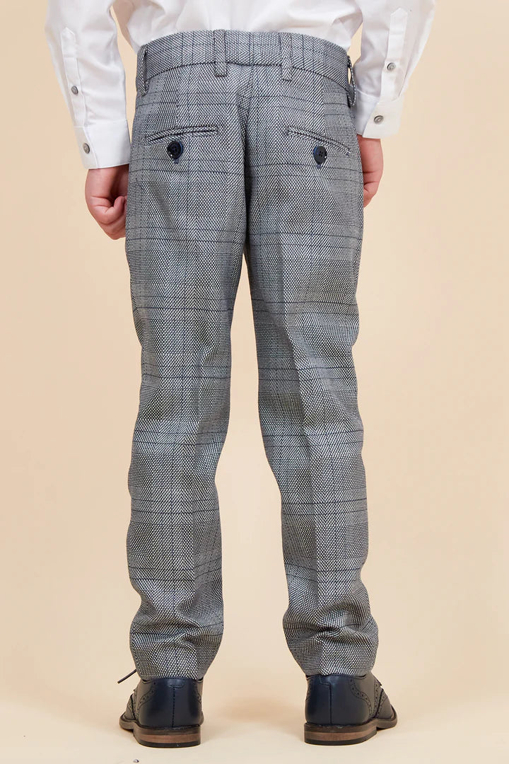 SALE Marc Darcy Jerry Children’s Grey Check Three Piece Suit