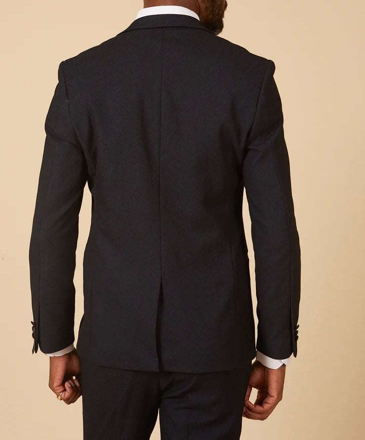 SALE Marc Darcy Dalton Navy Tux Lapel Blazer