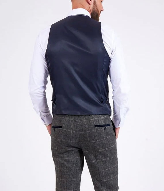 SALE Marc Darcy Scott Grey Waistcoat