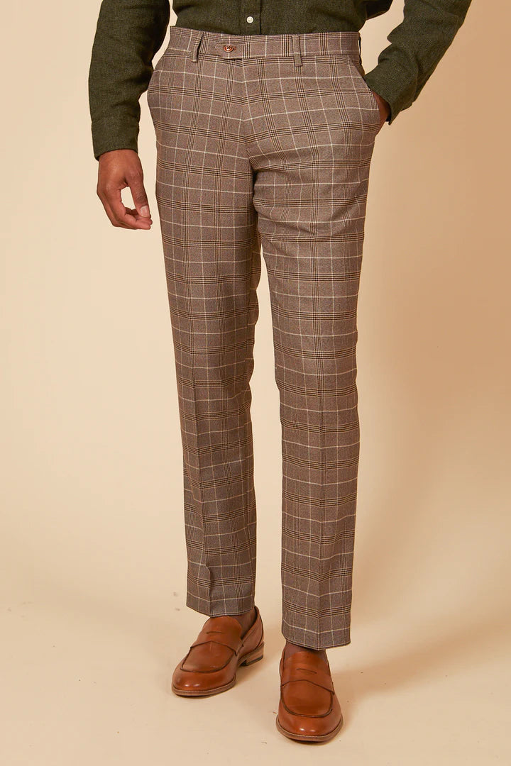 SALE Marc Darcy Ray Tan Trousers