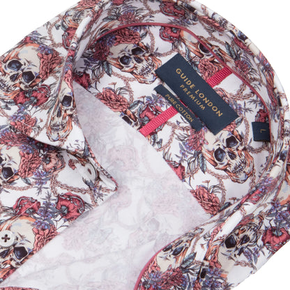 Guide London Premium Skull and Roses Shirt