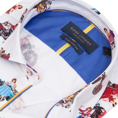 Guide London Premium Pin Up and Motorbike Shirt
