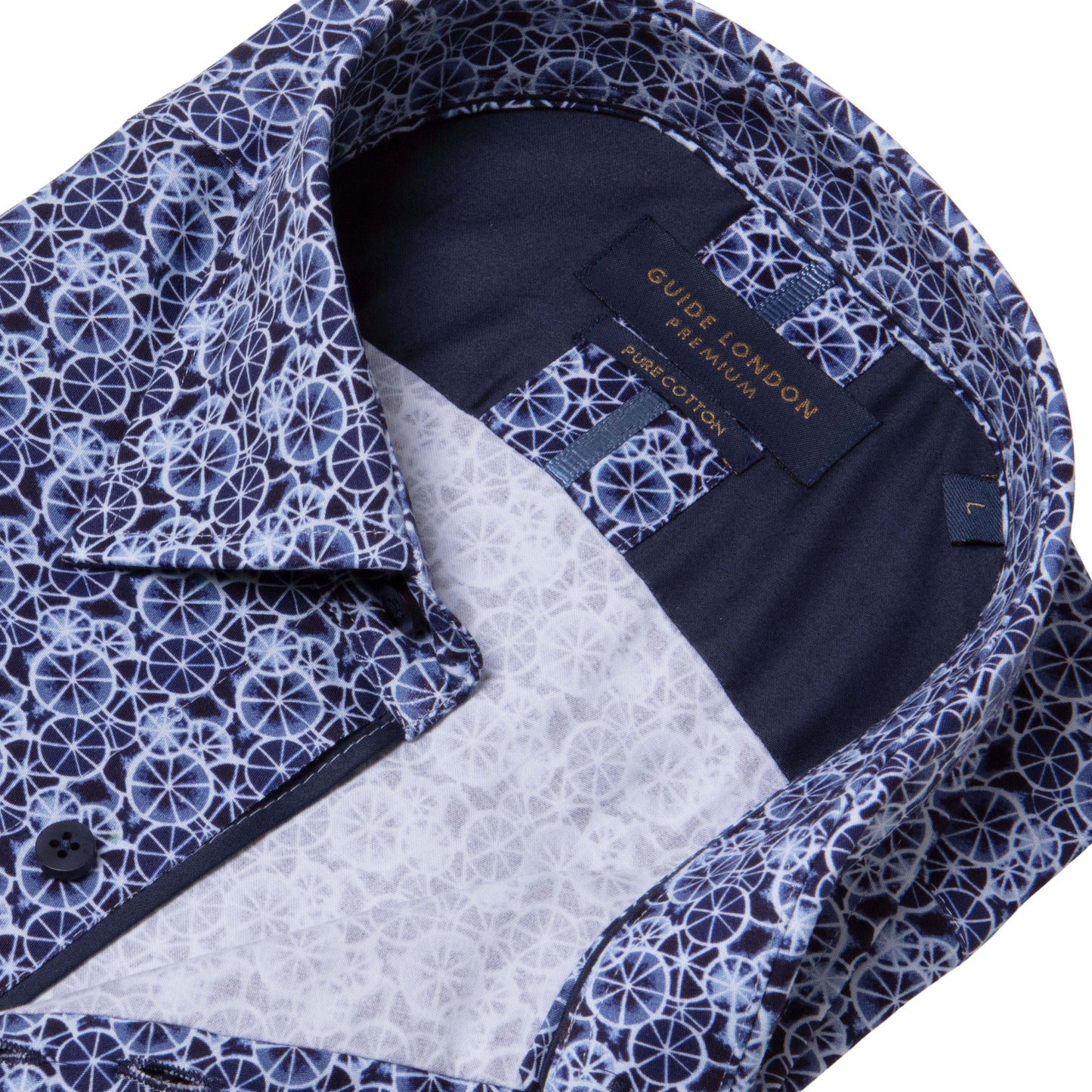 Guide London Blue Wheels Long Sleeve Shirt