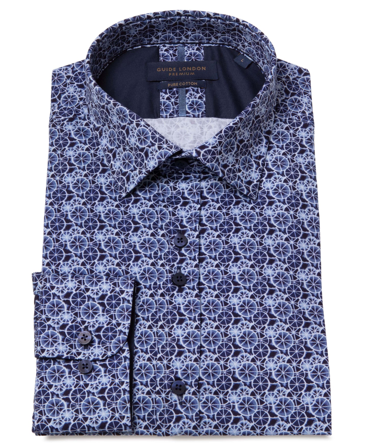 Guide London Blue Wheels Long Sleeve Shirt