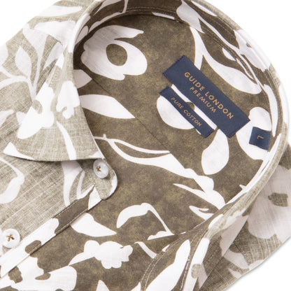 Guide London Premium Green Flower Shirt