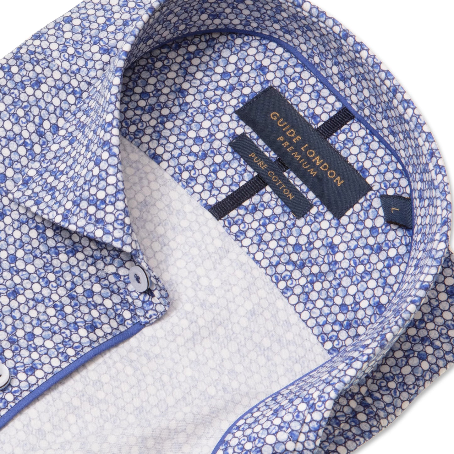 Guide London Premium Micro Circle Print Shirt