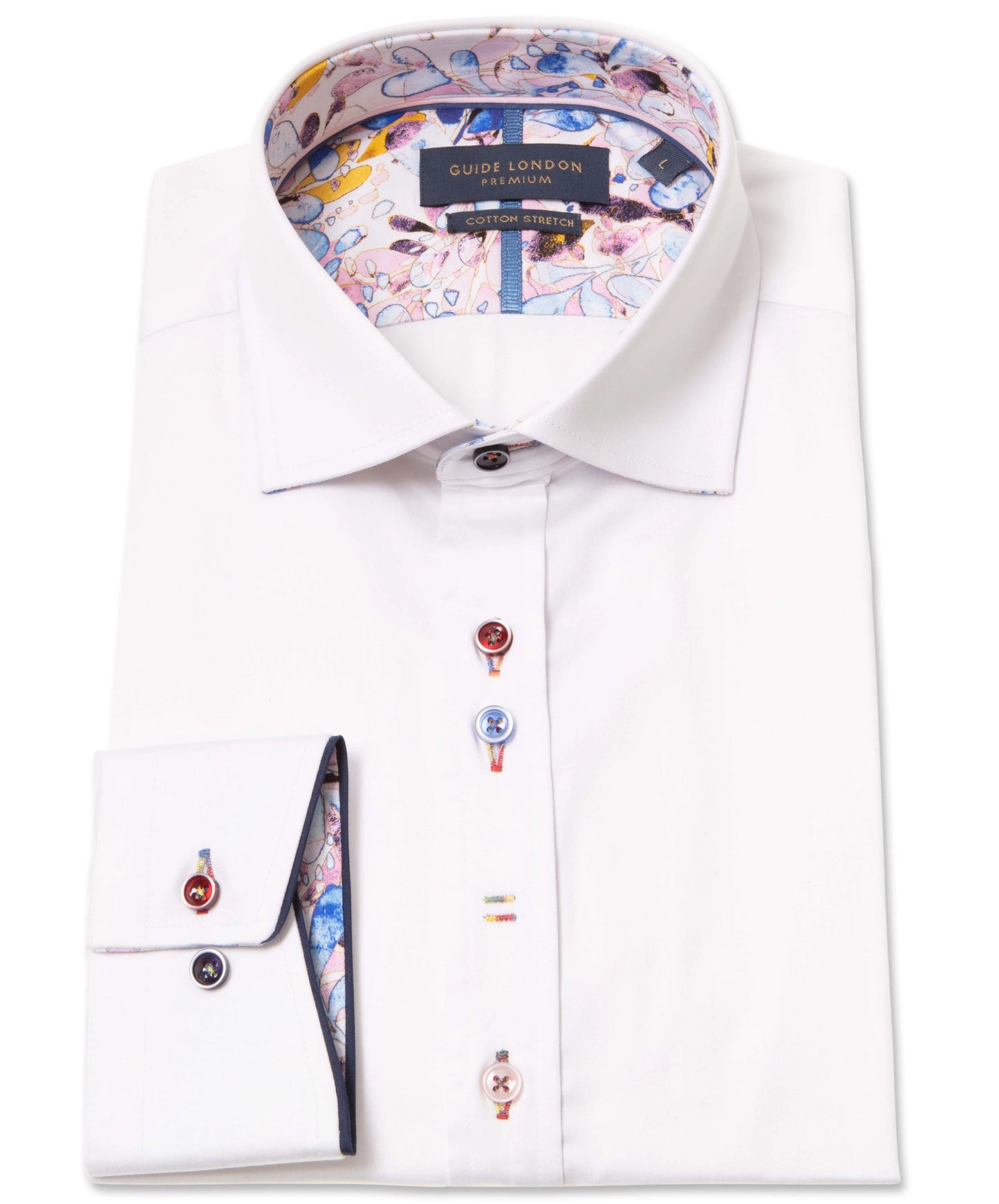 Guide London Premium Plain But Not Plain White Shirt