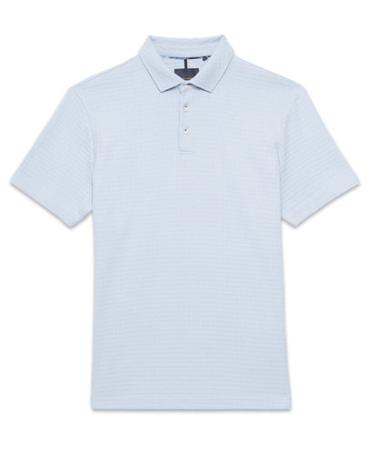 Guide London Textured Square Sky Polo