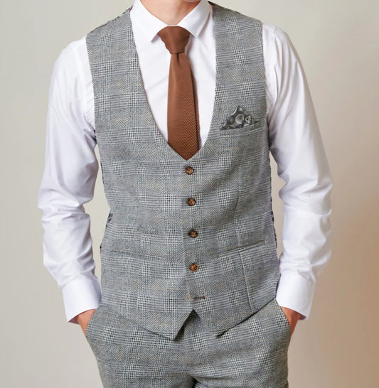 Marc Darcy Kris Silver Waistcoat