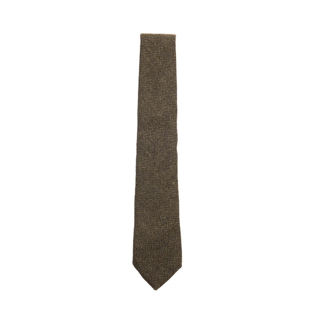 Heritage Traditions Green Herringbone Tie